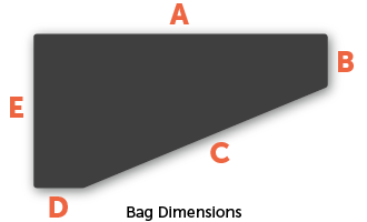 Bag dimensions diagram